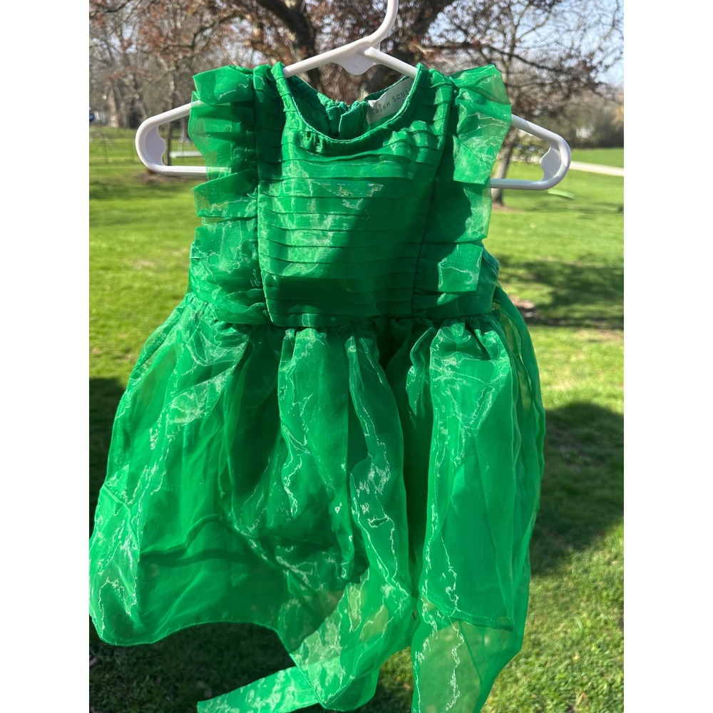 Trish‎ Scully Child Girls 2 Emerald Elegant Whimsical Special Occasion Dress
